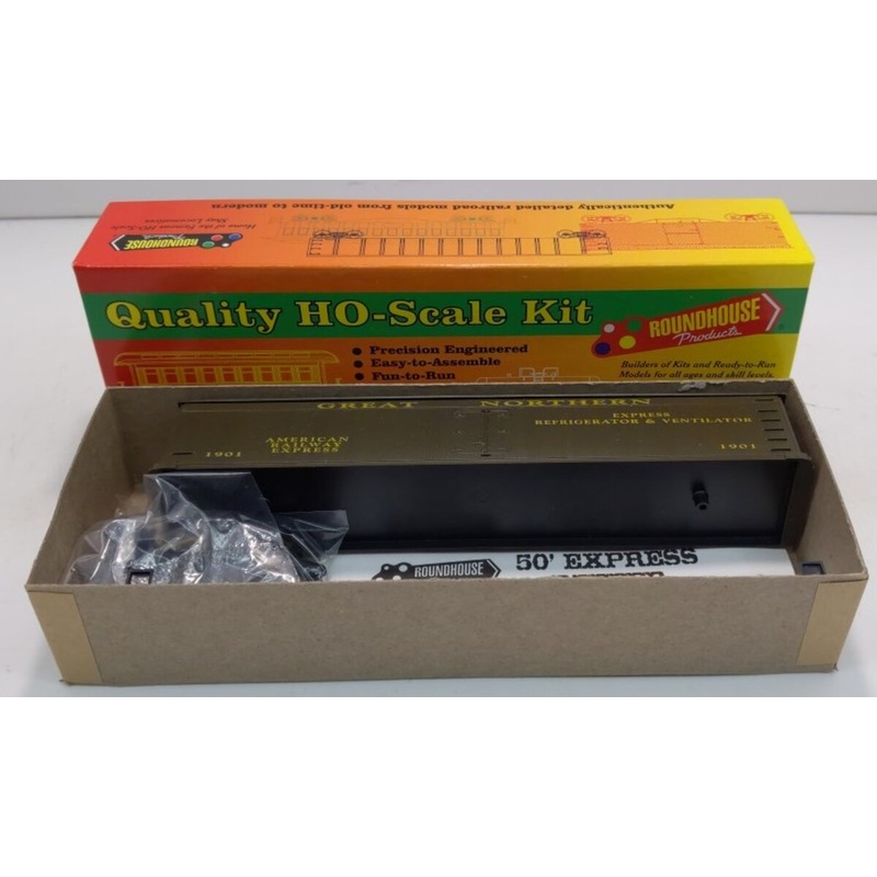 Roundhouse 07903 HO ARE Great Northern 50′ Express Reefer #1901 Kit