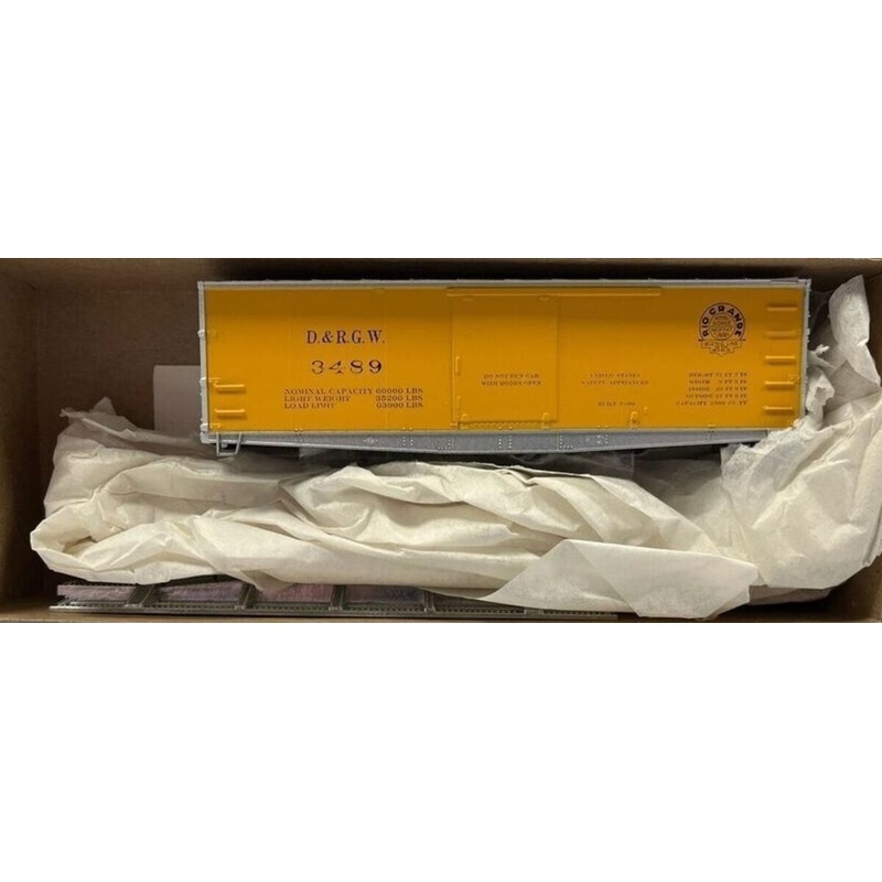 Roundhouse 3017 HO Denver & Rio Grande Western 36′ Fish Belly Box Car # 3489 Kit