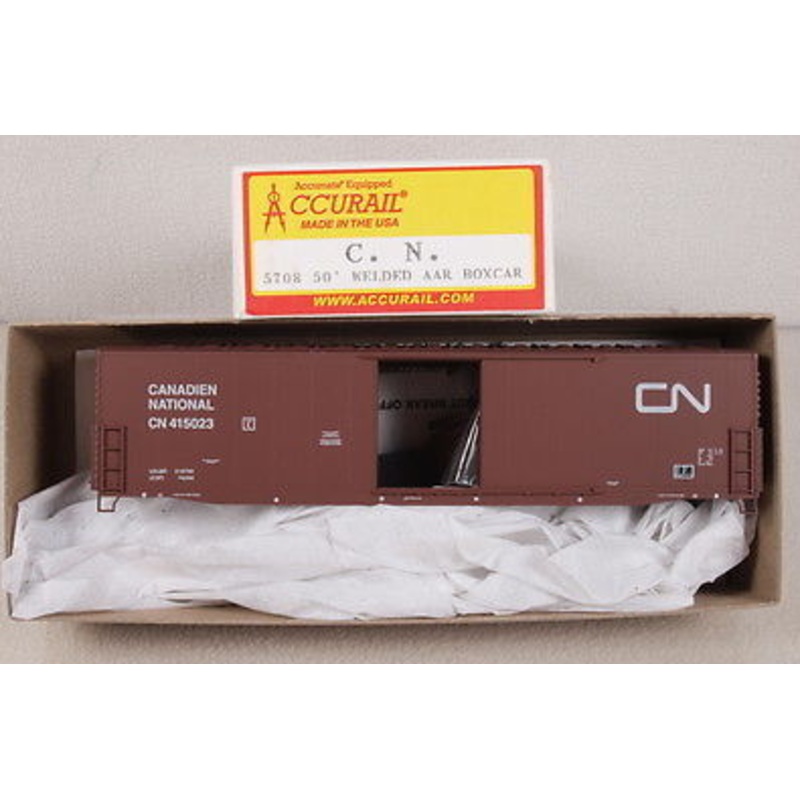 Accurail 5708 HO Canadian National 50′ Welded AAR Boxcar #415023 Kit