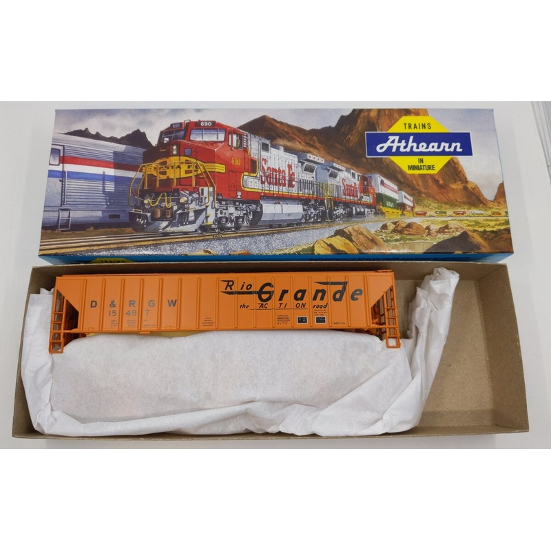 Athearn 6121 HO 6121 D&RGW 54′ PS Covered Hopper Kit #15497