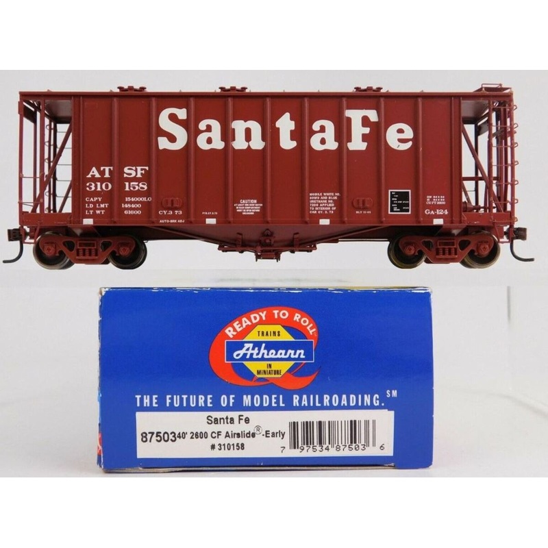Athearn 87503 HO Scale Santa Fe ATSF 40′ 2600 CF Airslide #310158 LN/Box