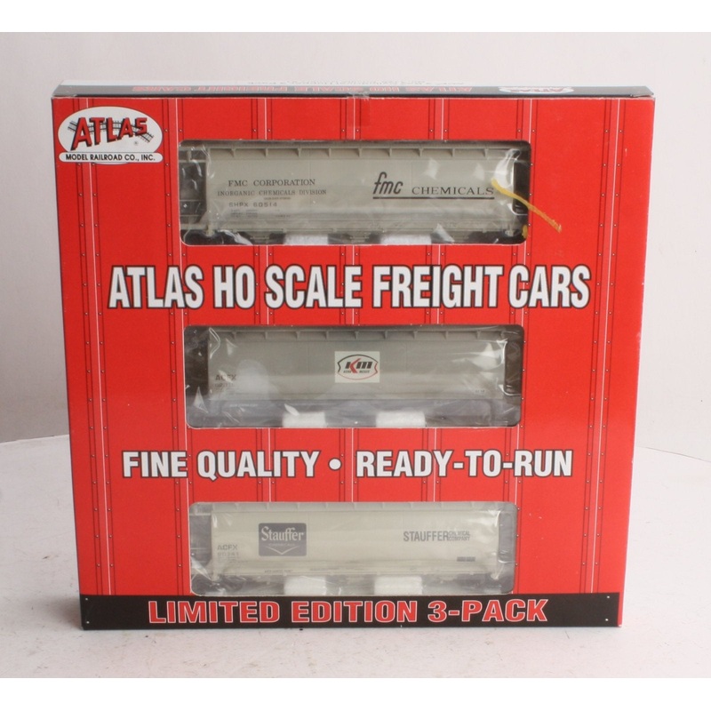 Atlas 1120 HO Scale Private Owners 3-Bay Hopper 3-Pack LN/Box