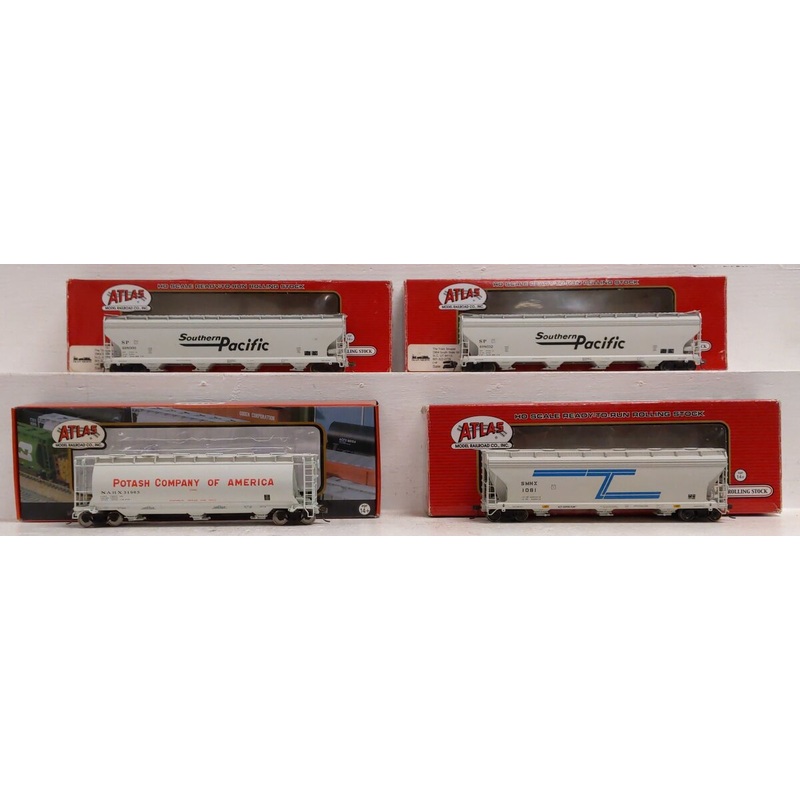 Atlas Assorted HO Freight Cars [4]: #1081, 31963, 498000, 498032 EX/Box