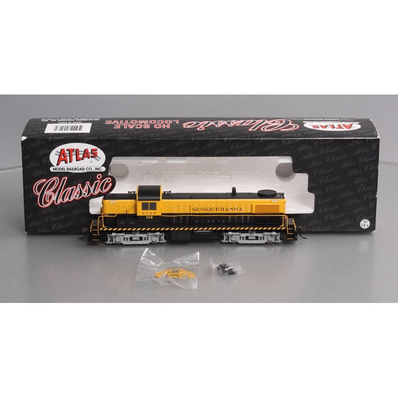 Atlas 10000078 HO Scale Susquehanna RS-3 Diesel Locomotive #104 LN/Box