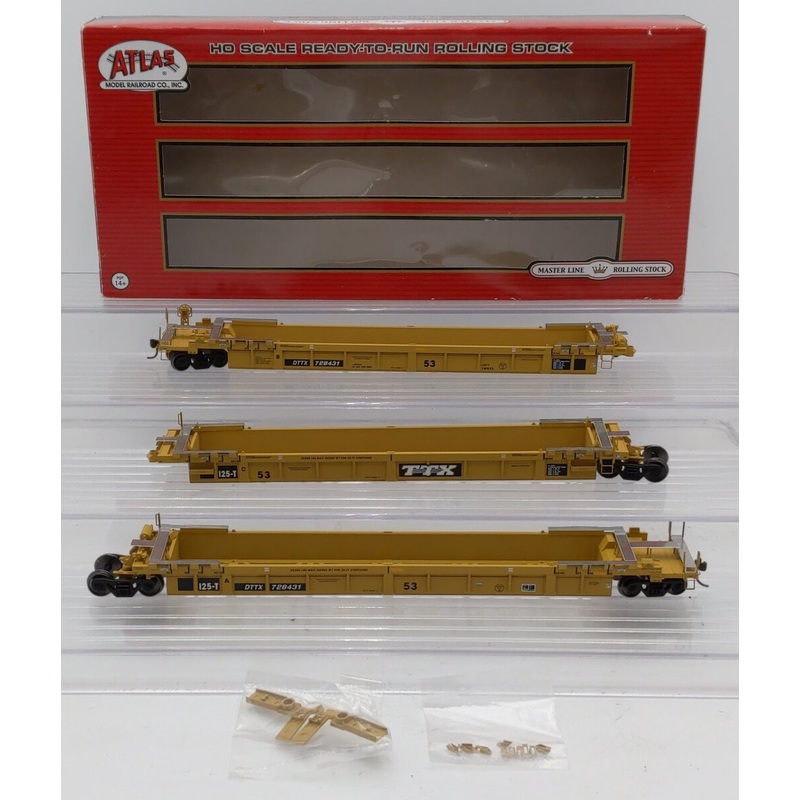 Atlas 20-002-843 HO Thrall 53′ Articulated Well Car #DTTX 728431 EX/Box