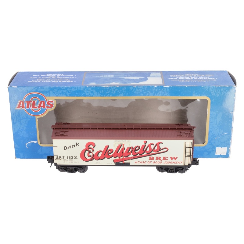 Atlas 6705-1 O Gauge Edelweiss Refrigerator Car #18301 – 3 Rail NIB
