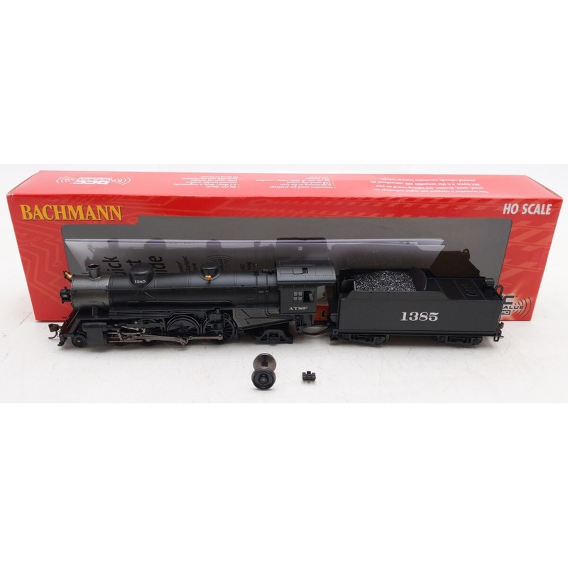 Bachmann 52803 HO Santa Fe 4-6-2 Light Pacific Locomotive w/DCC & Sound #1385 EX/Box
