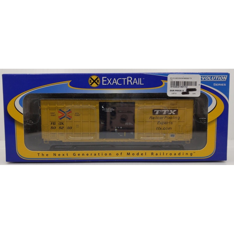 ExactRail EE-1401-12 HO Scale TTX Trinity 6275 Cu.Ft. Plug Door Boxcar #505260 LN/Box