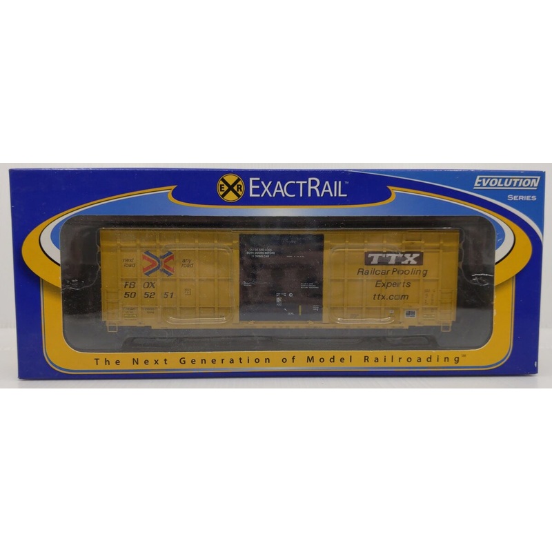 ExactRail EE-1401-8 HO Scale TTX Trinity 6275 Cu.Ft. Plug Door Boxcar #505251 LN/Box