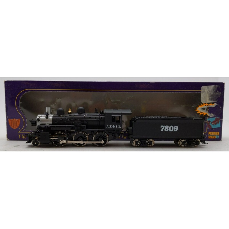 IHC M528 HO ATSF 2-6-0 Mogul Premier Steam Locomotive #7809 EX/Box