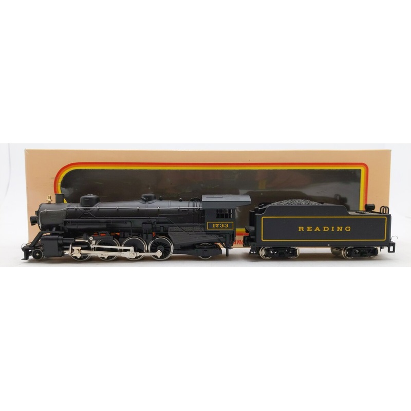 IHC M9814 HO Mikado Premier Reading 2-8-2 Locomotive and Tender #1733 EX/Box