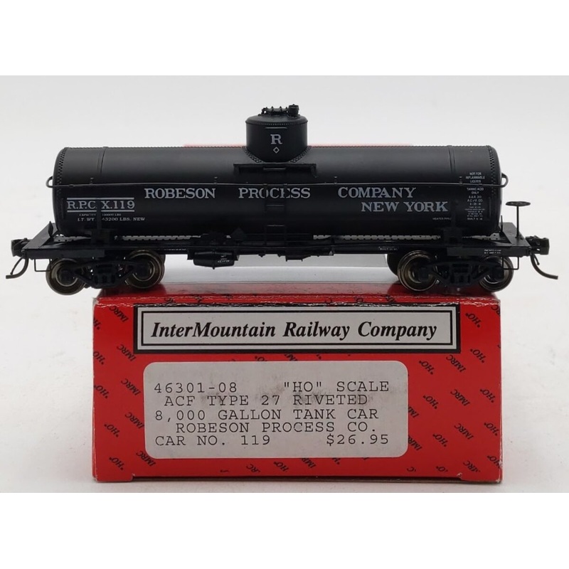 InterMountain 46301-08 HO Scale Robeson Process Co. Ralston Purina Tank Car #119 LN/Box