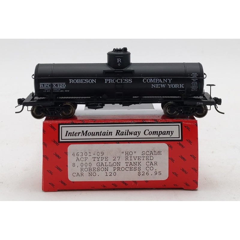 InterMountain 46301-09 HO Scale Robeson Process Co. Ralston Purina Tank Car #120 LN/Box