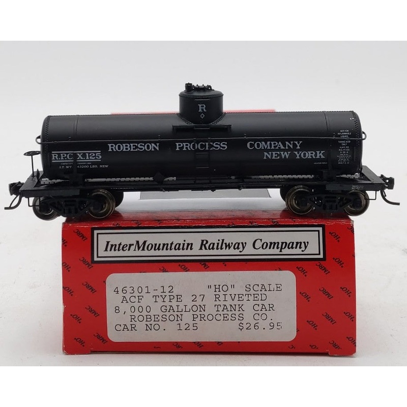 InterMountain 46301-12 HO Scale Robeson Process Co. Ralston Purina Tank Car #125 LN/Box