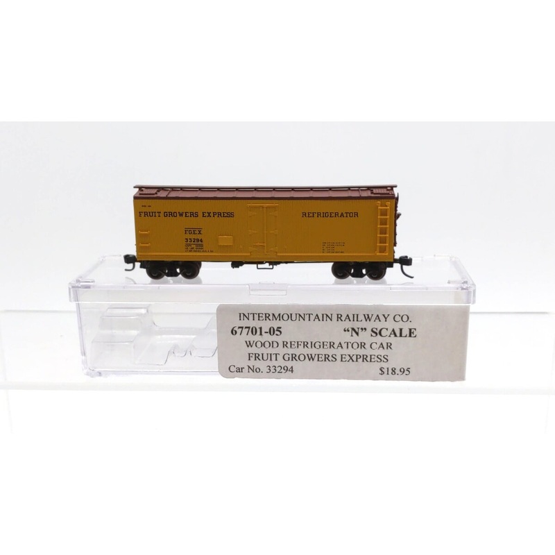 InterMountain 67701-05 N Scale Fruit Growers Express Refrigerator Car #33294 NIB