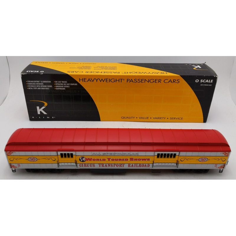 K-Line k4416-0058 O Circus Transport Railroad 18 Heavyweight Baggage Car #58 NIB