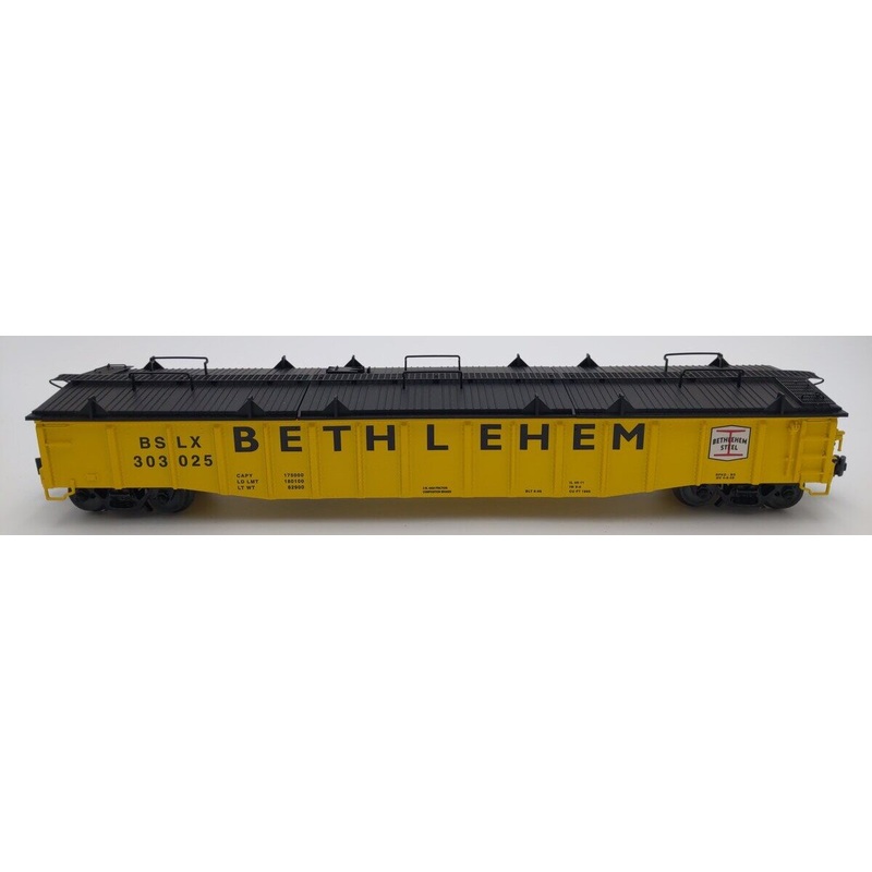 Lionel 2126022 O Bethlehem Steel PS-5 Covered Gondola with Covers #303025 EX