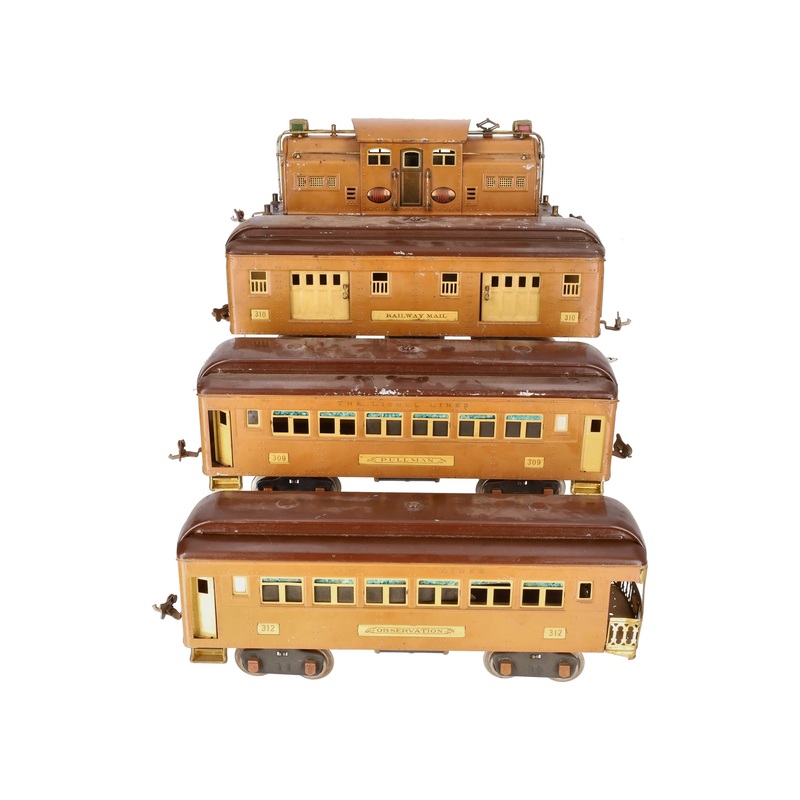 Lionel 318 VIntage Standard Gauge Prewar Passenger Set: 318E 309 310 312