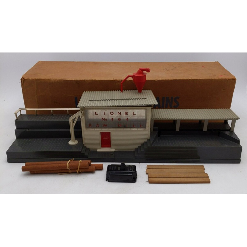 Lionel 464 Vintage O Operating Sawmill/Lumber Mill VG/Box