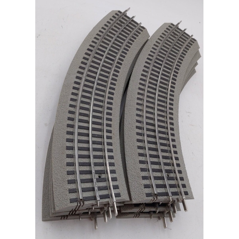Lionel 6-12015 FasTrack O36 45-Degree Curved Track (8) EX