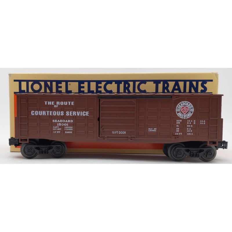 Lionel 6-15001 O Seaboard Waffle-Side Boxcar LN/Box