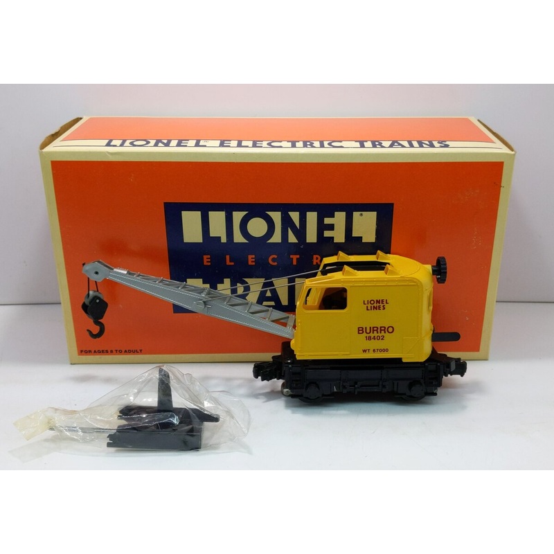 Lionel 6-18402 O Gauge Lionel Lines Operating Burro Crane #18402 LN/Box