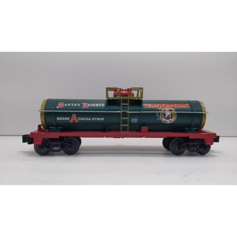 Lionel 6-81372 O Gauge Santa’s Reserve Cocoa Powder Tank Car LN