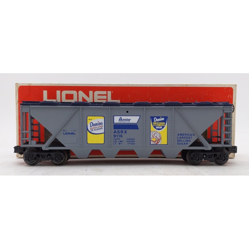 Lionel 6-9116 O Gauge Domino Sugar 4-Bay Hopper #9116 EX/Box