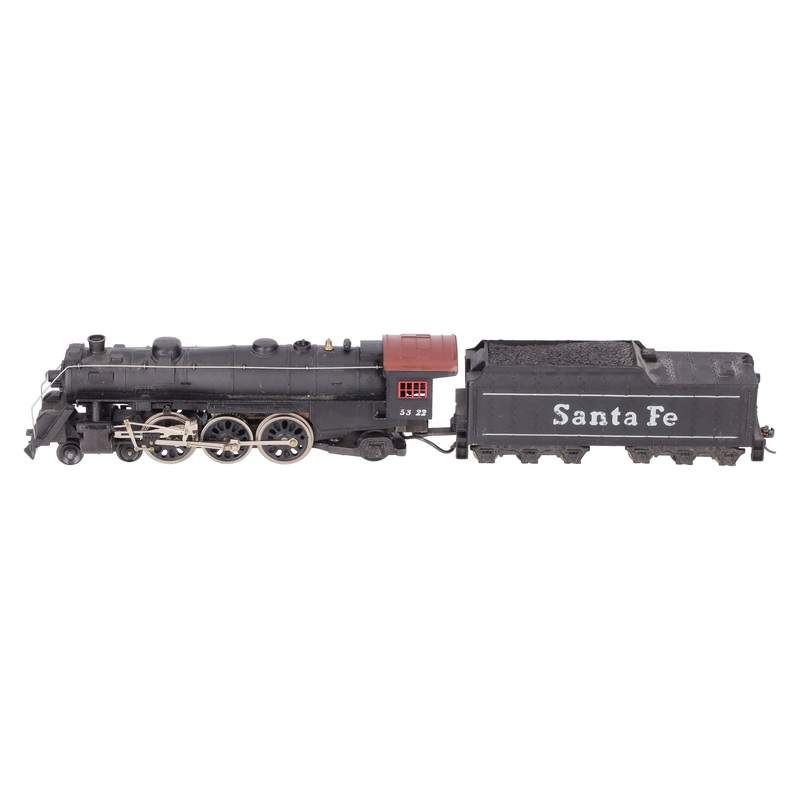 Mantua 5322 HO Scale Santa Fe 4-6-2 Steam Locomotive & Tender #5322 EX