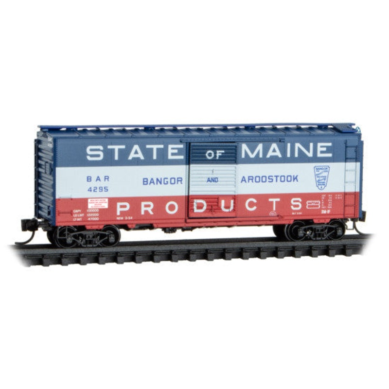 Micro-Trains 02000497 N Bangor & Aroostoock 40′ Standard Boxcar #4295