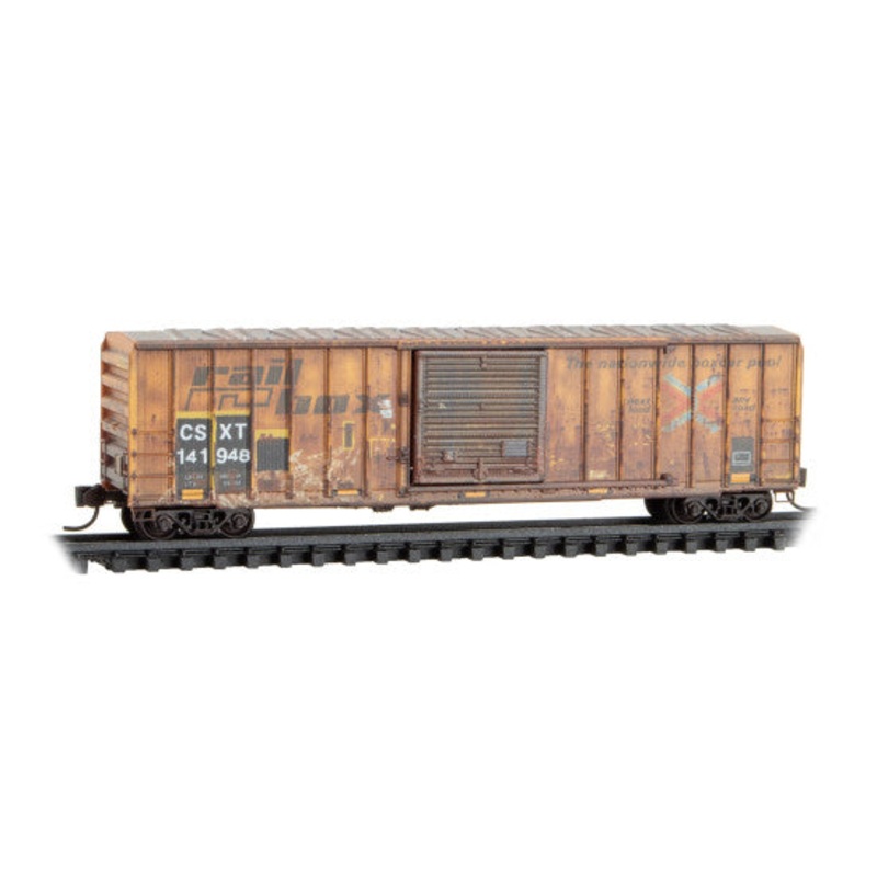 Micro-Trains 02544439 N CSX/ex-Railbox 50′ Rib Side Boxcar #141948