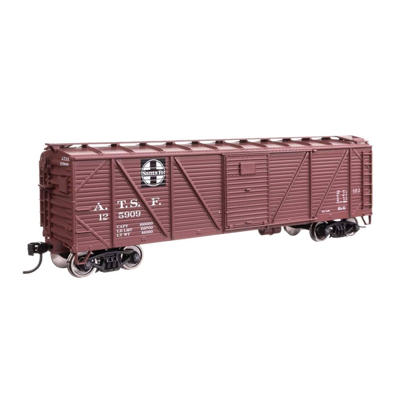 Walthers 910-40351 HO Santa Fe 40′ ARA Single Sheathed Boxcar RTR #125909