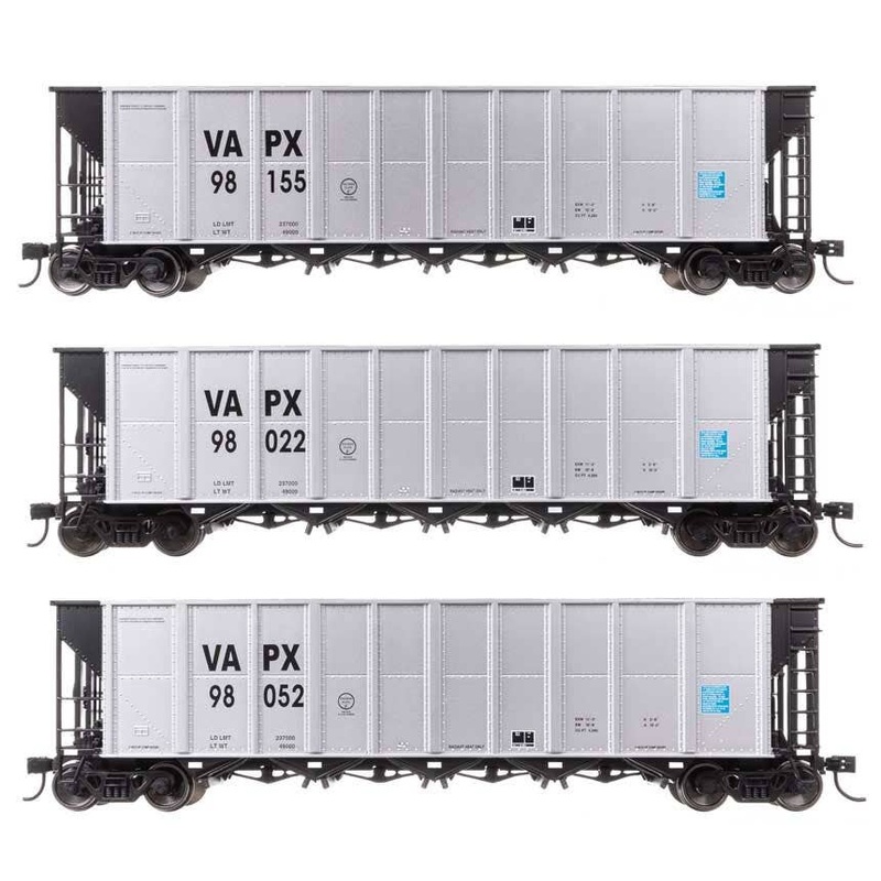 Walthers 910-56882 HO VAPX 50′ RD-4 Hopper RTR #98022, #98052, #98155 (Set of 3)