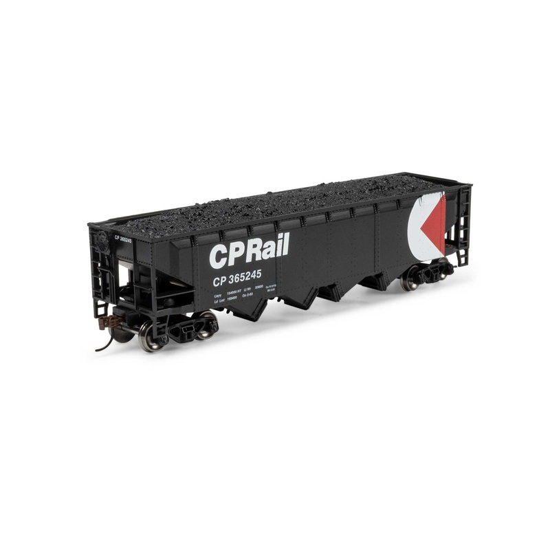 Athearn ATH-1578 HO Canadian Pacific 40′ 4-Bay Offset Hopper with Load #365245