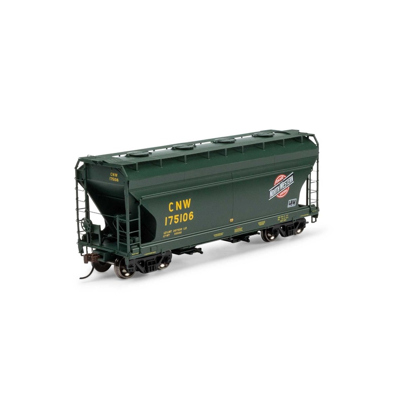 Athearn ATH-1678 HO Chicago & North Western ACF 2970 Covered Hopper #175106