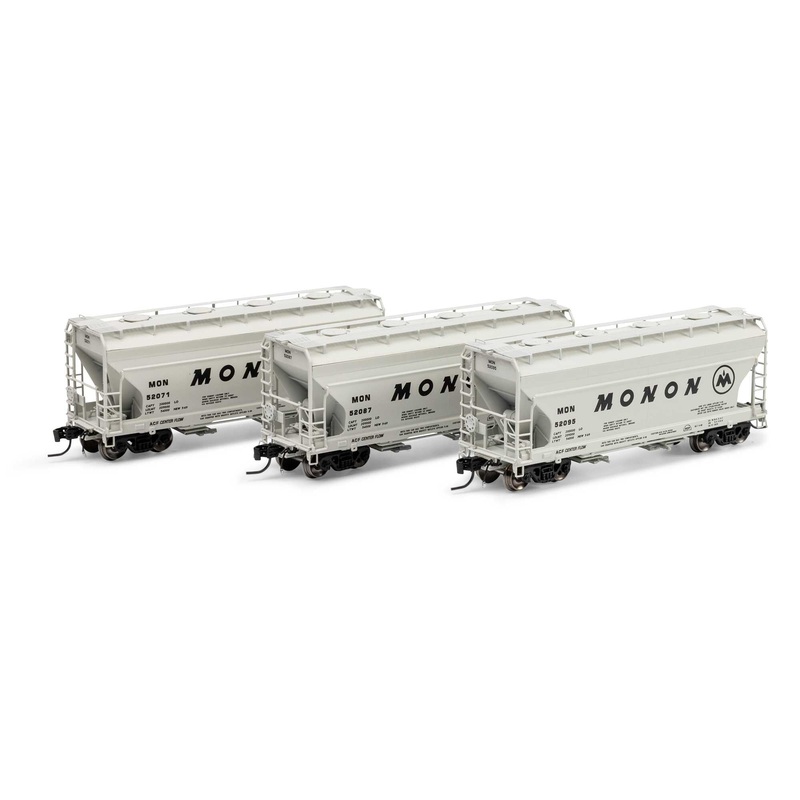 Athearn ATHG-1292 N Monon ACF 2970 Covered Hopper (Set of 3)