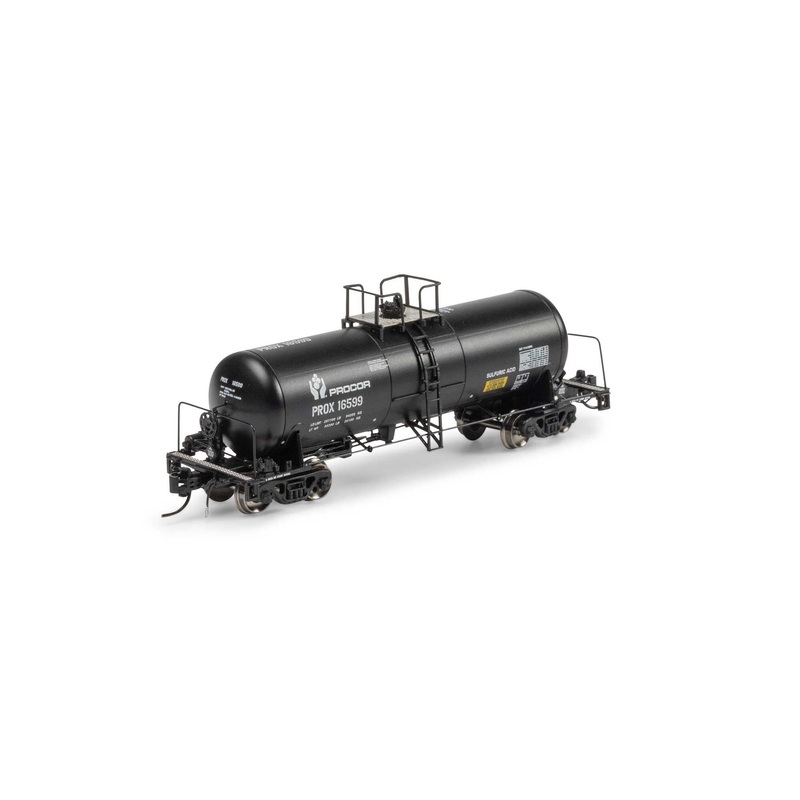 Athearn ATHGN15319 N PROX Black 13,600-Gallon Acid Tank #16599