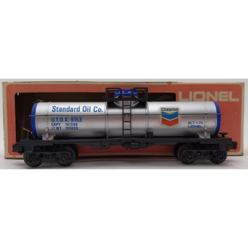 Lionel 6-9153 O Gauge Chevron Single Dome Tank Car EX/Box