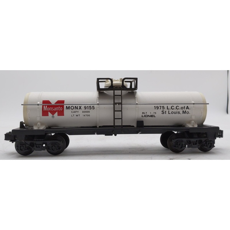 Lionel 6-9155 O Gauge LCCA Monsanto Single Dome Tank Car LN/Box