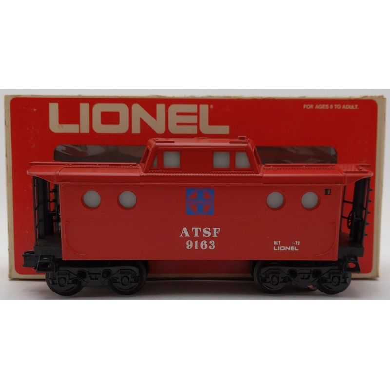 Lionel 6-9163 O Gauge AT&SF N5C Lighted Porthole Caboose EX/Box