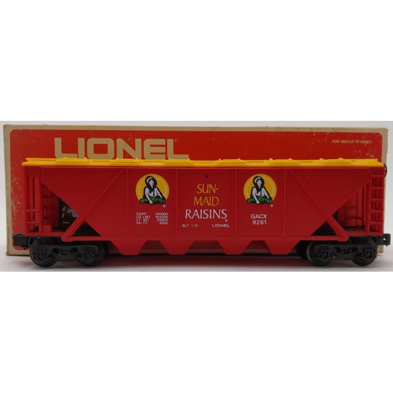 Lionel 6-9261 O Gauge Sun-Maid Billboard Hopper EX/Box