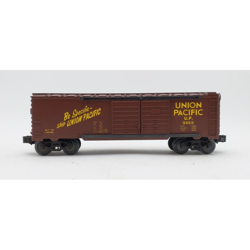 Lionel 6-9468 O Scale Union Pacific Double Door Boxcar #9468 EX