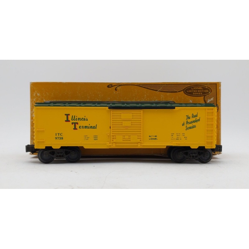 Lionel 6-9738 O Gauge Illinois Terminal Boxcar EX/Box