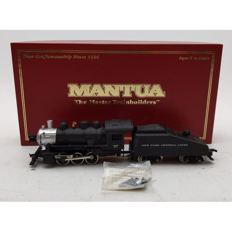Mantua 304-522 HO NYC 0-6-0 Steam Loco w/ Slope Back Tender #4579 EX/Box