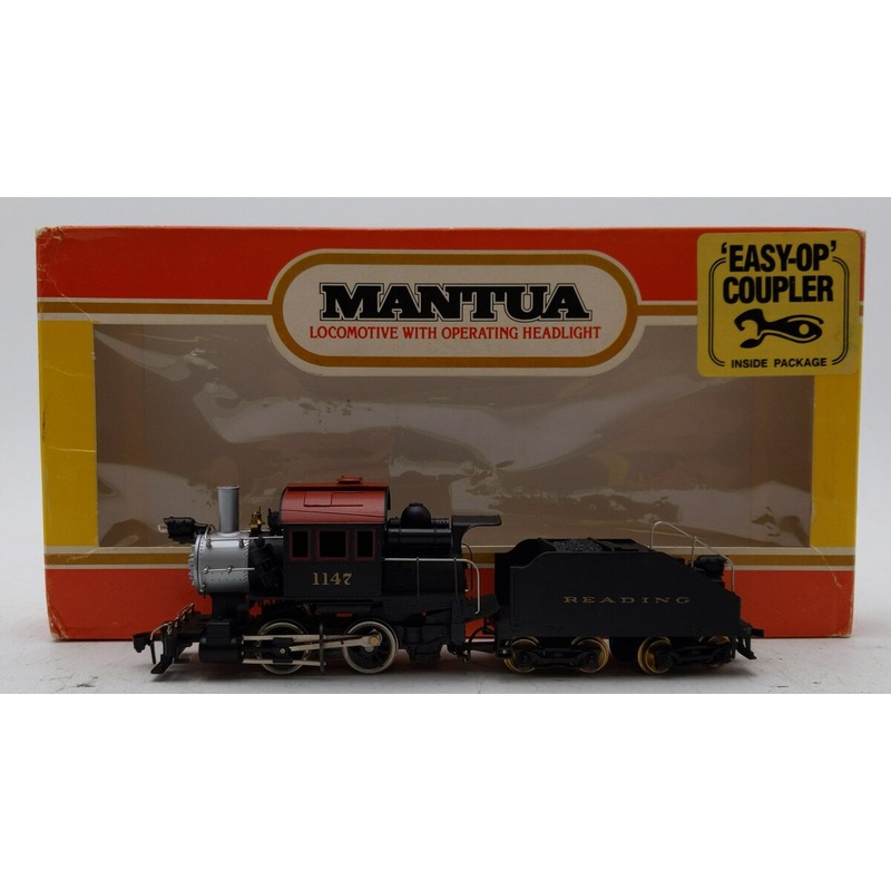 Mantua 335-21 HO Reading Switcher & Tender EX/Box