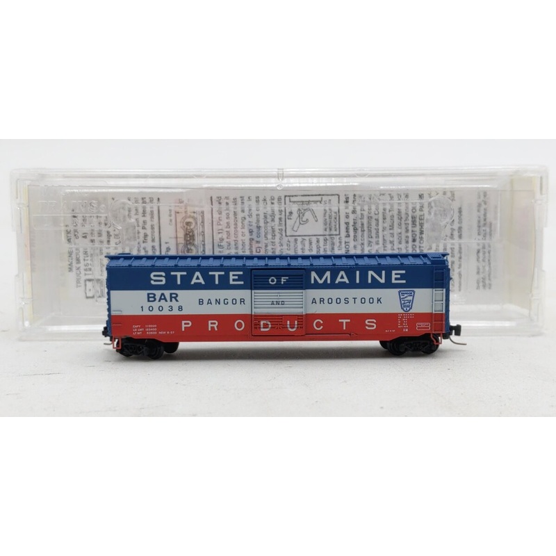 Micro-Trains 50500322 50′ Bangor & Aroostook 50′ Standard Boxcar #10038 EX/Box