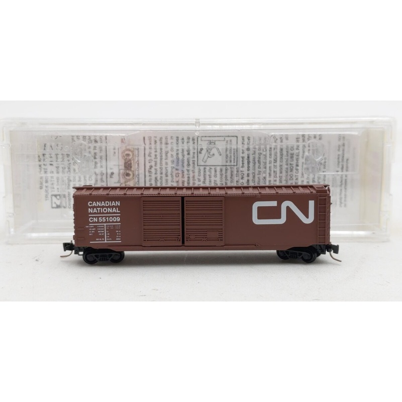 Micro-Trains 50600281 Z Canadian National 50′ Double-Door Boxcar #551009 EX/Box