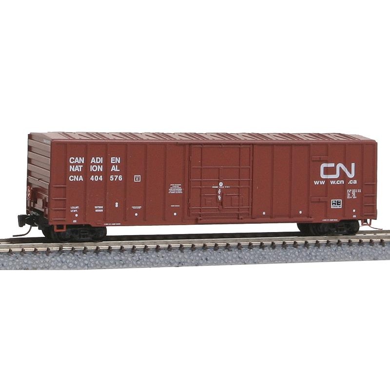 Micro-Trains 51100202 Z Canadian National 50′ Rib Side Plug Door Boxcar #404576 LN/Box