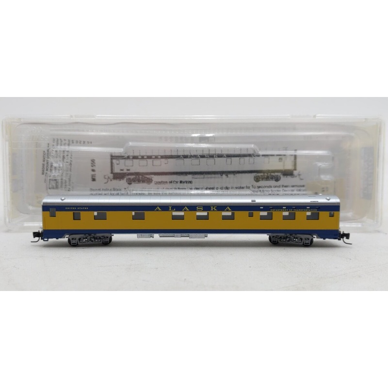 Micro-Trains 55000040 Z Alaska Rail Road 83′ Lightweight Smoothside Sleeper Car EX/Box