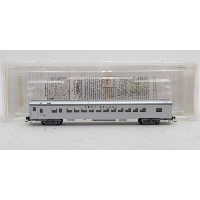 Micro-Trains 55200090 Z Scale Rock Island 85′ Lightweight Passenger Car #330 EX/Box